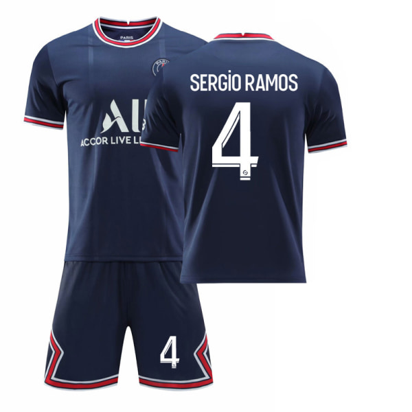21-22 Paris tröja hemmaklassiker nr 30 stjärna nr 10 Neymar nr 7 Mbappe fotbollsdräkt 2122 Paris Home Stadium No. 4 28#