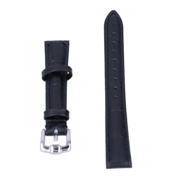 Pin Buckle Watch Band Replacement Unisex Watch Strap Spare Parts Accessory Black22mm / 0.87in