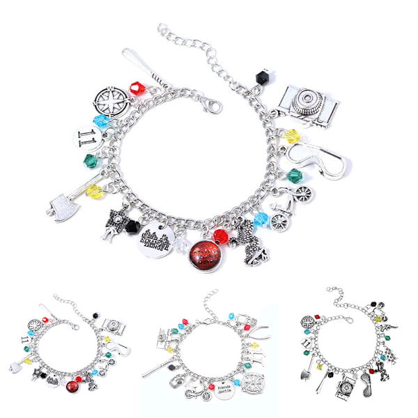 Stranger Things Halsband Armband Charm Smycken För Flickor Present - Hög Kvalitet C