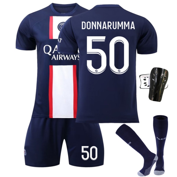 Paris hjemmedrakt 22-23 nr. 30 nr. 7 Mbappe nr. 10 Neymar fotballdraktsett menn No. 10 with socks + protective gear #M