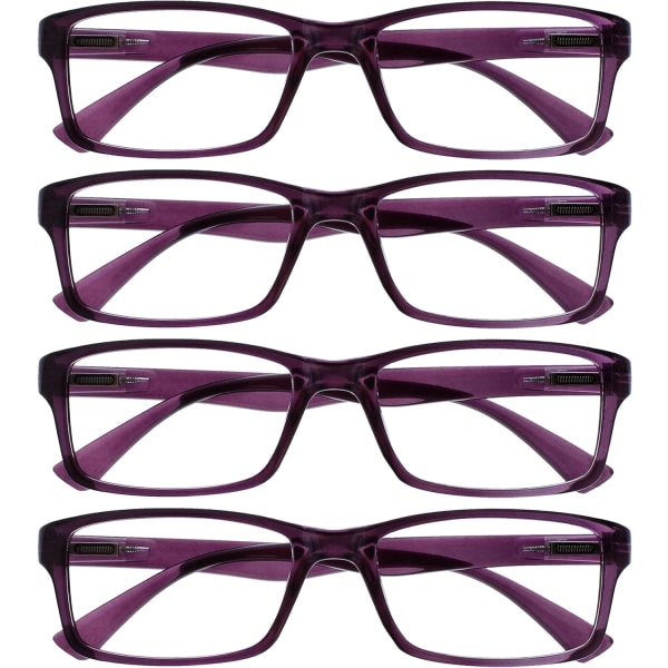 Company Purple Readers Value 4 Pack Designer Style Herr Dam RRRR92-5 +2.50 Lila Purple +2.50 Magnification