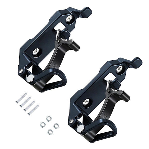 1/2/3 2-pack/parti Fäste för takräcketillbehör Väggfäste Svart Black 1Set