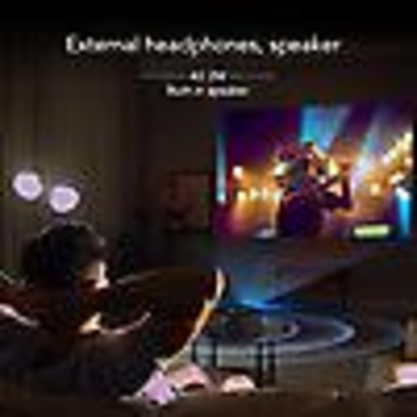 Mini LED Projektor Bærbar Film Projektor til Børn Gave Smart Samme Skærm