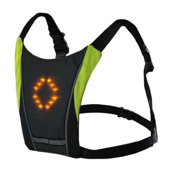 Cykelsäkerhet LED Trådlös Blinkers Väst Ridning
