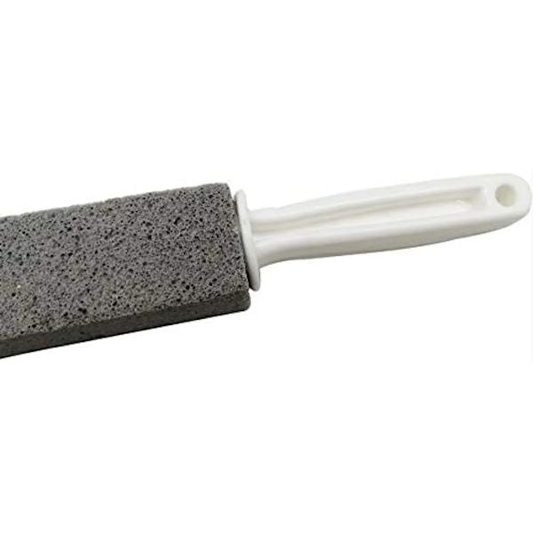 Pumice for toalett rengjøring, pimpstein toalettbørste med håndtak 4-pakning svart-WELLNGS