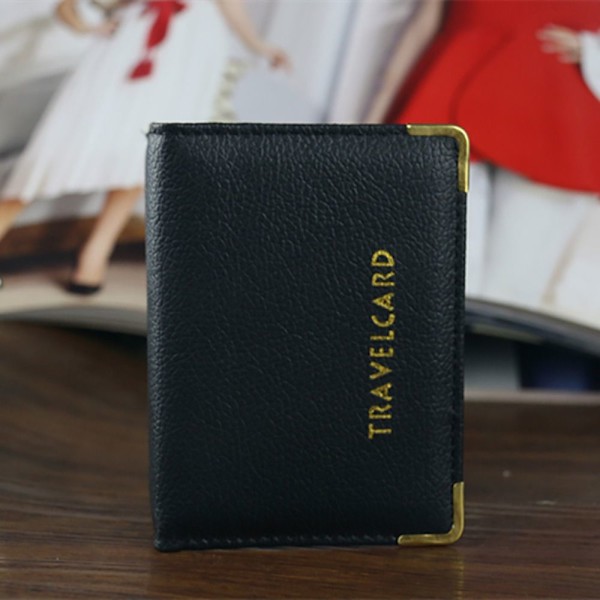 Cover Case Bus Pass Rail Card holder SORT - på lager BLACK
