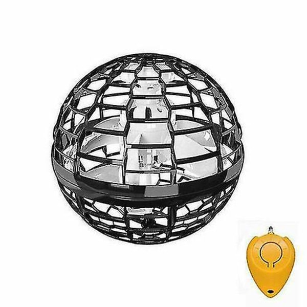 3-pakke Pro Hover Ball Flygende Ball Led Spinner Ball Flygende Orb Leke Black