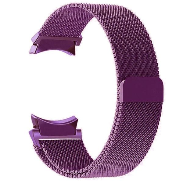 Ranneke Samsung Galaxy Watch 6/5/4/Classic 47mm 43mm 40mm 44mm Milanese Loop -ranneke correa Galaxy Watch 5 pro 45mm hihna Purple