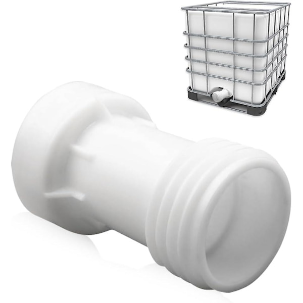 IBC Tank Tilbehør, IBC Adapter S60 x 6 Forlengelsesavstand 60mm Ventiltank 1000L Plast Rett Grov Tråd S60 x 6 C Tilbehør