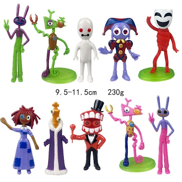 Den fantastiska digitala cirkusen figur set leksak Jax Pomni Caine Ragatha figurer set heminredning presenter D