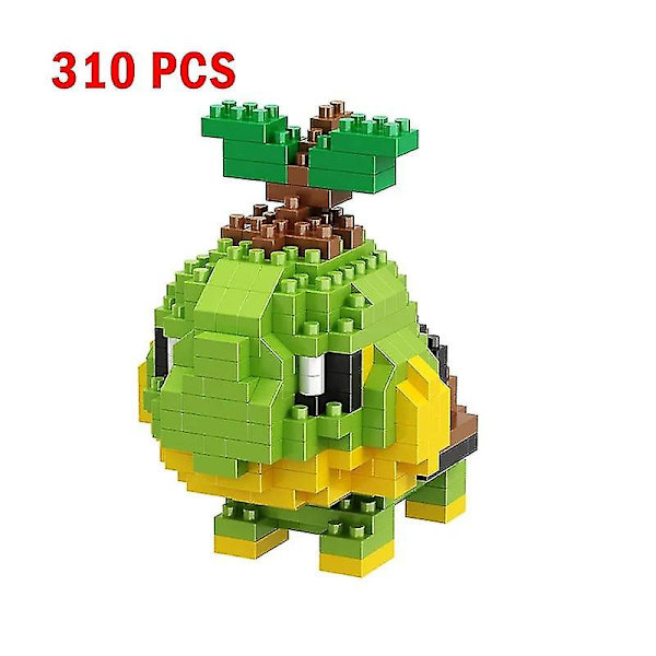 Nanoblock Lille Bygge Pikachu Murstensmodel Uddannelsesmæssige Legetøj Til Børn Fødselsdag Mursten Blok Turtwig