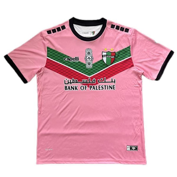 Palestiinan jalkapallopaita 2023/24 paita koti vieras musta SS S 2223 pink