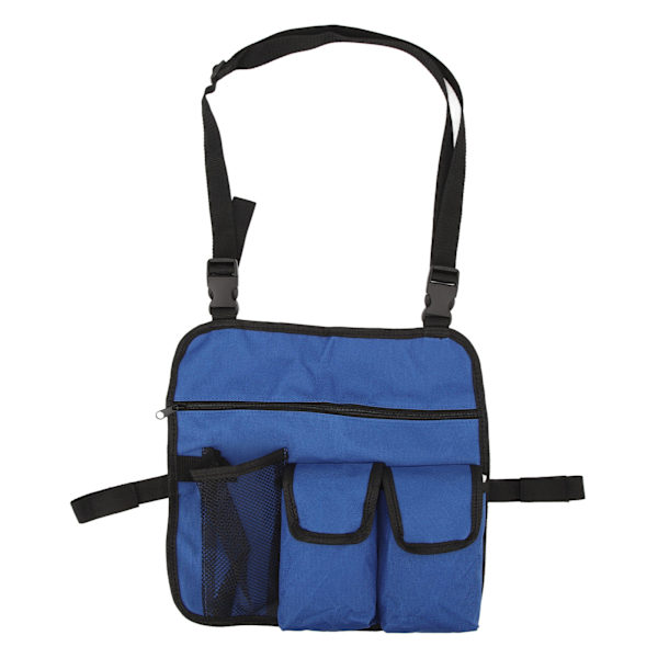 Strandstol Armlenestolveske 600D Oxford Stoff Multifunksjonell Utendørs Stol Organizer for Camping Blå