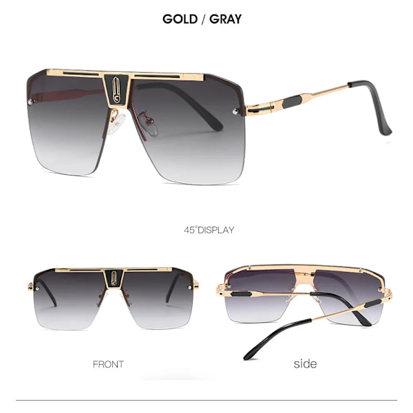 Kiina Tukkumyynti Metallirunko Miesten Aurinkolasit Luxury Custom Logo Aurinkolasit Miehille, Joilla On Korkea Laatu 4 fashion sunglasses