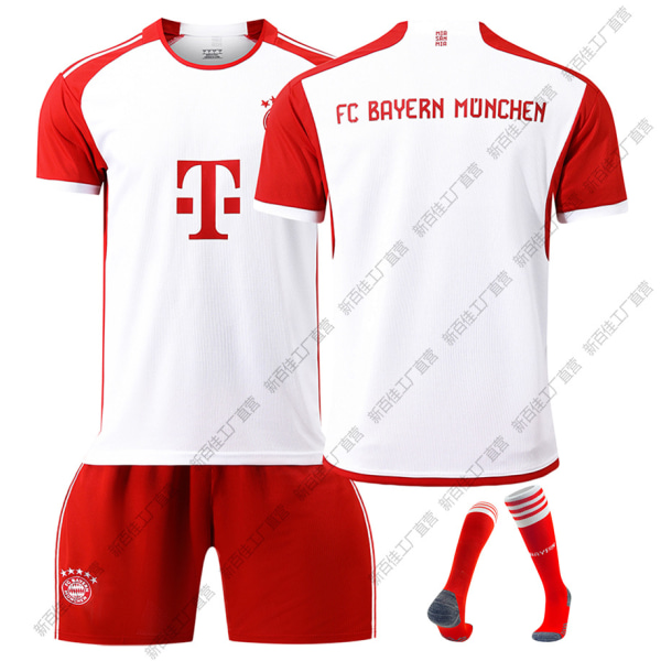 23-24 Bayern home football uniform No. 10 Sane 25 Muller 7 Gnabry 42 Musiala jersey set