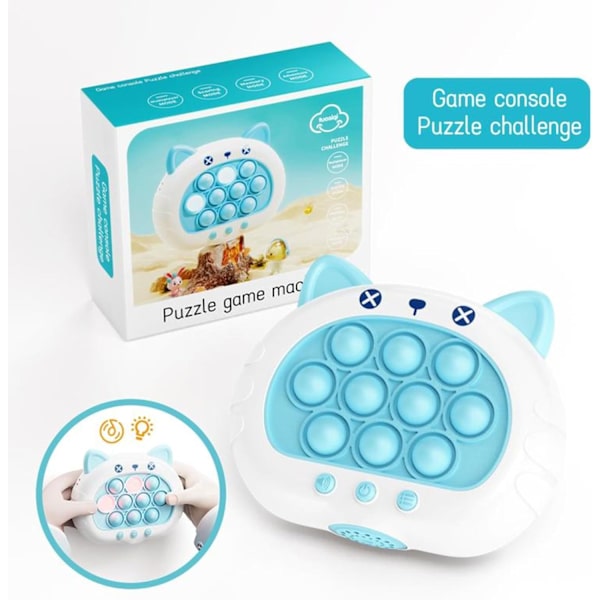 Snabb Tryckspel Fidget Leksaker Popspel Handhållen Bubbelspel Ljusupplyst Pop Leksak