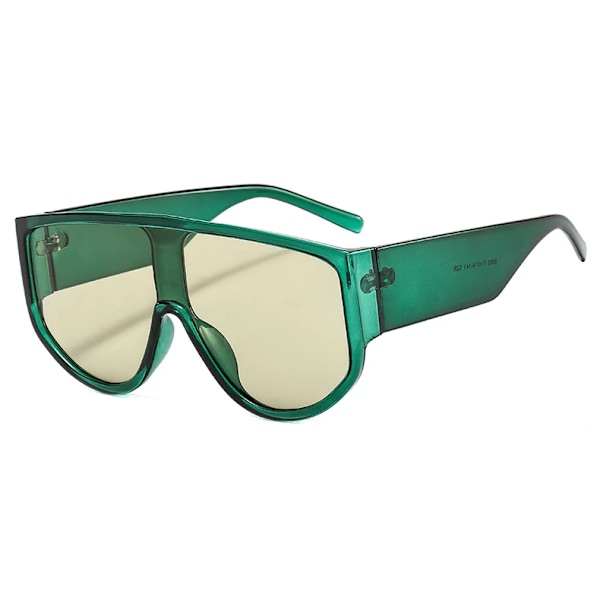 Twooo 9095 Kesävarjostimet Yksi Linssinen Ylisuuret Hip Hop Lasit Naiset Suunnittelija Aurinkolasit C3 Leoaprd / Brown designer fasionable sunglasses