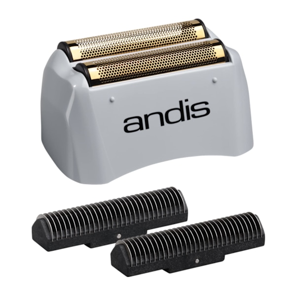 Pro Shaver Replacement Foil and Cutter - Compatible with Andis models, Super Soft Gold Titanium Cutters