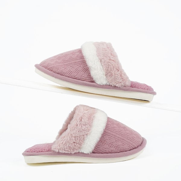 Fuzzy tofflor för damer med memory foam, varma presenter, trendiga tofflor för hemmet, halkfria gummitofflor för damer, mamma, flickvän, inomhus och utomhus