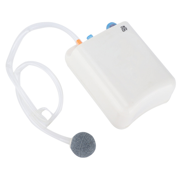 DC-125 Syrepump Bärbar Batteridriven Luftpump Fiskbehållare Syre Spjäll för Fiskbehållare Akvarium