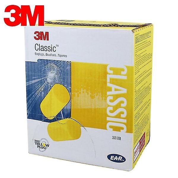 3m Ear Classic Earplugs, 50 Pairs Packed in Pairs, Yellow, Snr 28db, Hearing Protection 2024ws