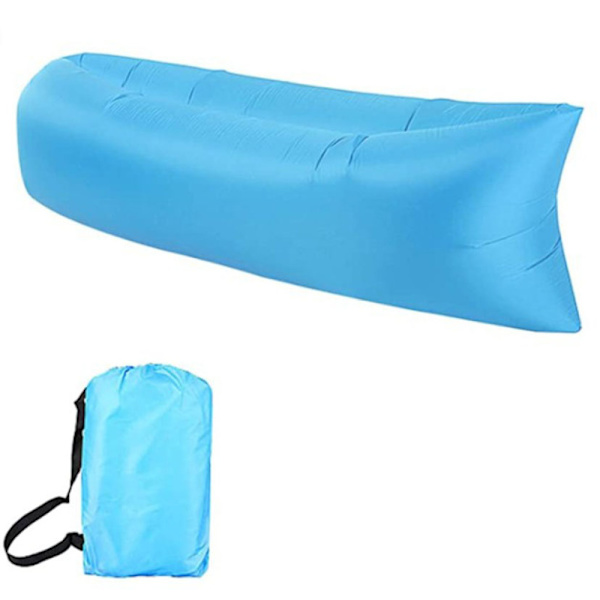 Uppblåsbar Recliner Luftstol Soffa Säng Sovsäck Soffa Strand Camping Sjö Trädgård
