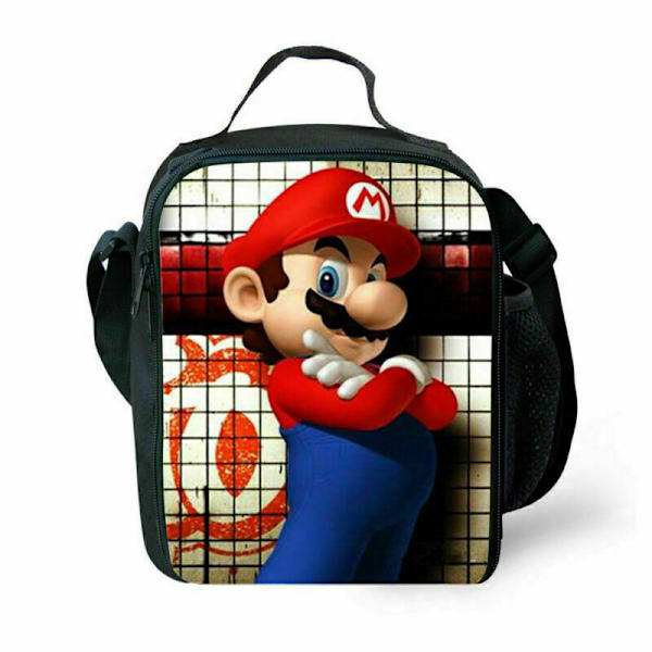 Mario Isoleret Madpakke Taske Udelivning Skole Mad Picnic Tasker E