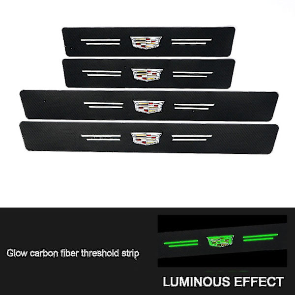 Auto dörrtröskelskydd anti-scratch dörrtröskelskydd för fordonstillbehör_llk13 Cadillac 4pcs