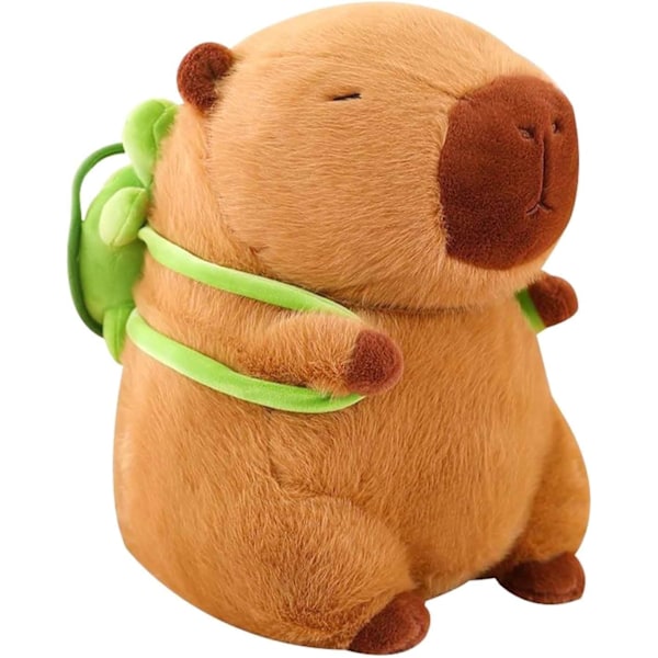 Kapibara Plyschleksak, 23cm Realistisk Mjuk Kapibara Fylld Djurdocka Bär Sköldpadda, Söt Plushie Kudde Present till Barn Pojkar Flickor