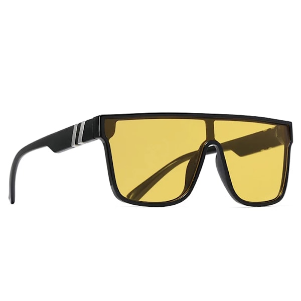 2024 Hot Pink Speilkule Stilig Strand En-Del Solbriller Unisex Trendy Menn Sports Solbriller 2024 Skygge For Reise Yellow