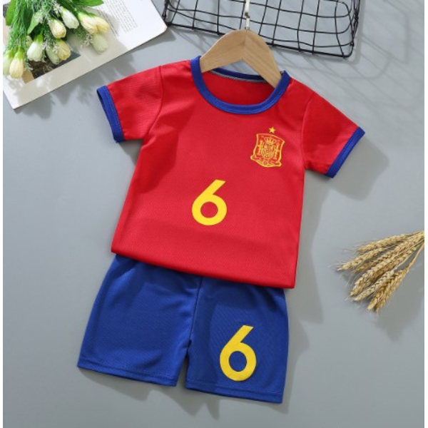 Fc Barcelona Børneuniform Fodboldtrøje Træning Kortærmet Toppe Baby g g 110