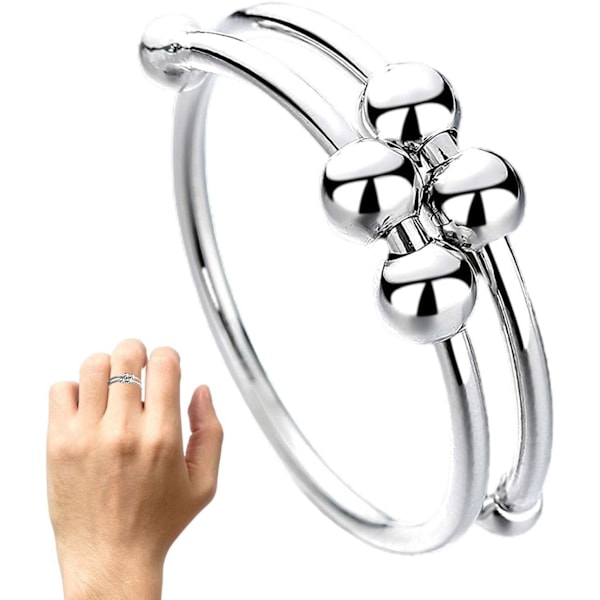 Justerbar Fidget Ring | Söt Justerbar Snurrande Ring | Fingertillbehör för Flickvänner Pojkvänner Makar Hustrur Partners Följeslagare
