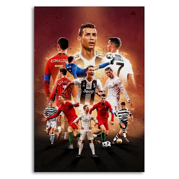 Fotballstjerne Cristiano Ronaldo Portugal Deksel Lerret Poster Soverom Sport Landskap Kontor Perfekt For Enhver Romdekor Gaveplakater (uten Ramme No Frame 40x60cm(16x24in)