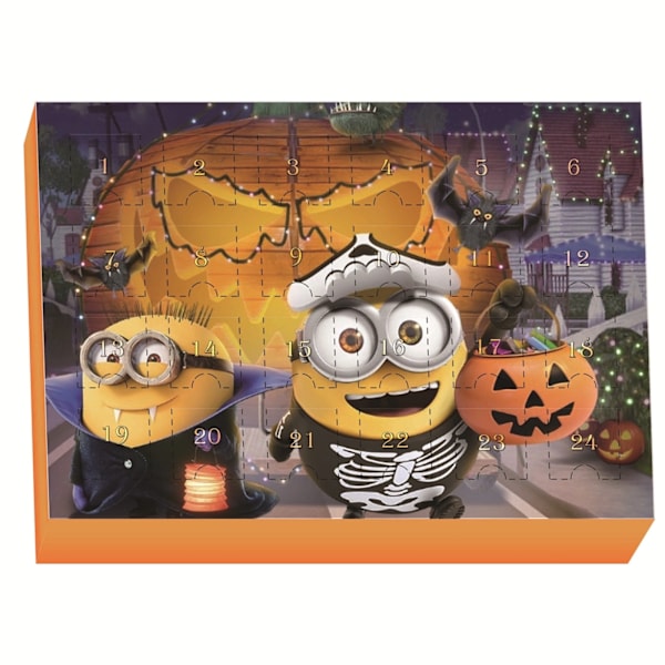 Uusien Minions-hahmojen Halloween-kalenteri 2024 - Sokea laatikko - Joulukalenteri - 24 yllätyslaatikkoa