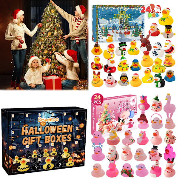 2024 Julegavekalender Juleand Adventkalender Legetøj til Børn og Småbørn Julefestgaver (XT-96-6【31.2*22.6*5.8cm，450g】) XT-96-6【31.2*22.6*5.8cm，450g】