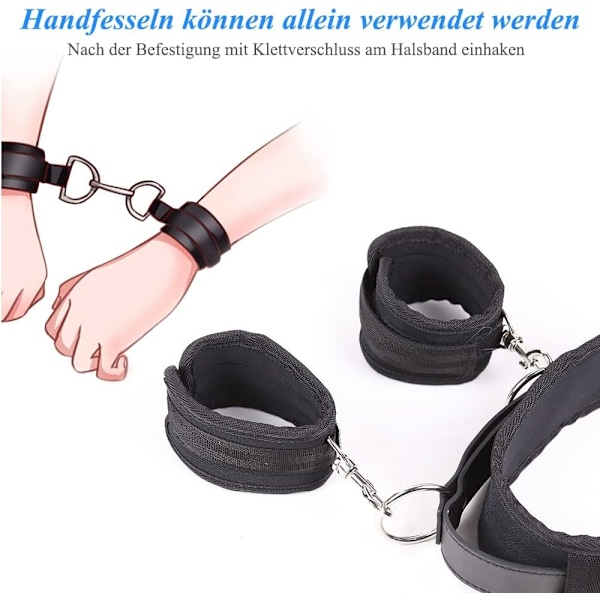 Perfekta BDSM sex bondage-restraints, bondage set med handbojor - Perfekt