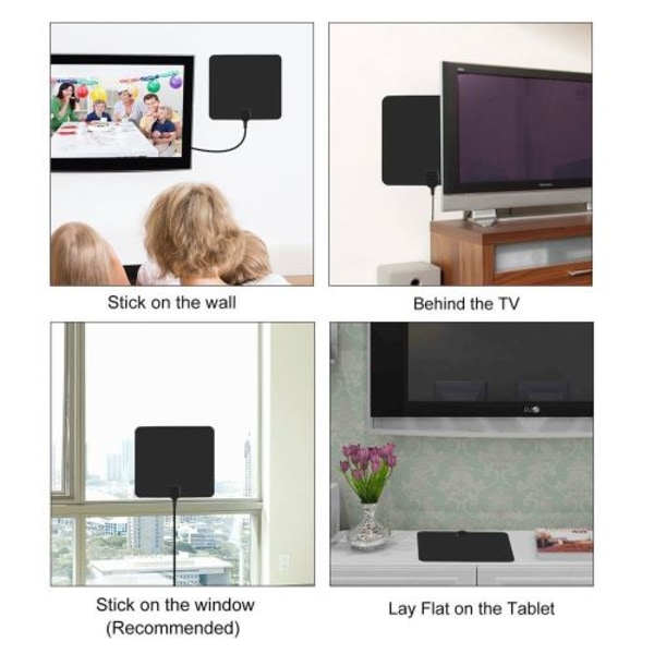 25 Miles Forstærket Indendørs Digital HDTV Dekoder Rækkevidde til Be