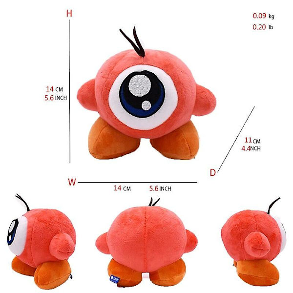 Tähti Kirby Anime Pehmolelut Miekan Kirby Magolor Meta Knight Waddle Dee Kuningas Dedede Täytetyt Pehmolelut Kawaii Tyynylahjat Waddle Dee Punainen Waddle Dee Red CHINA