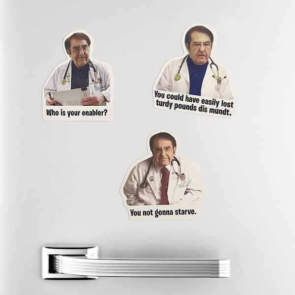 Dr. Now jääkaappimagneetti, jääkaappitarrat 3 pcs