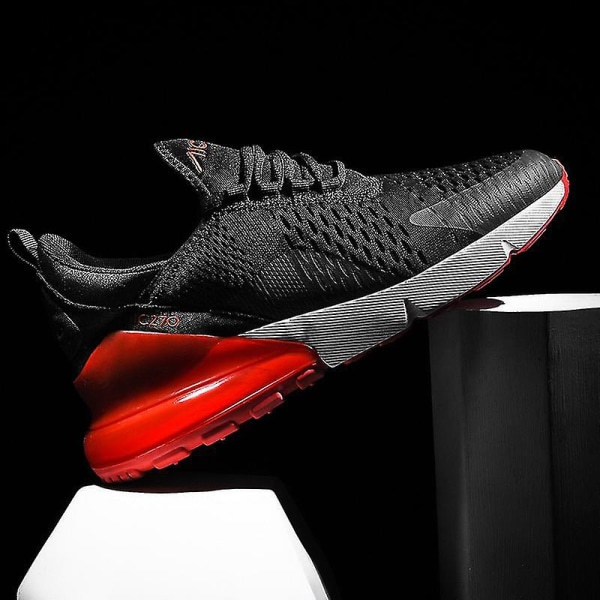 Herre Air Sports løbesko åndbare sneakers universelle hele året kvindesko Max 270 sort rød 37