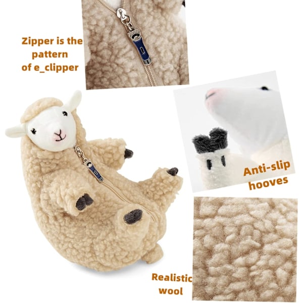 Kawaii Plushies Morsom Lamme Stoffdyr, Beste Bursdagsgave til Kvinner Jenter Gutter Tenåringer