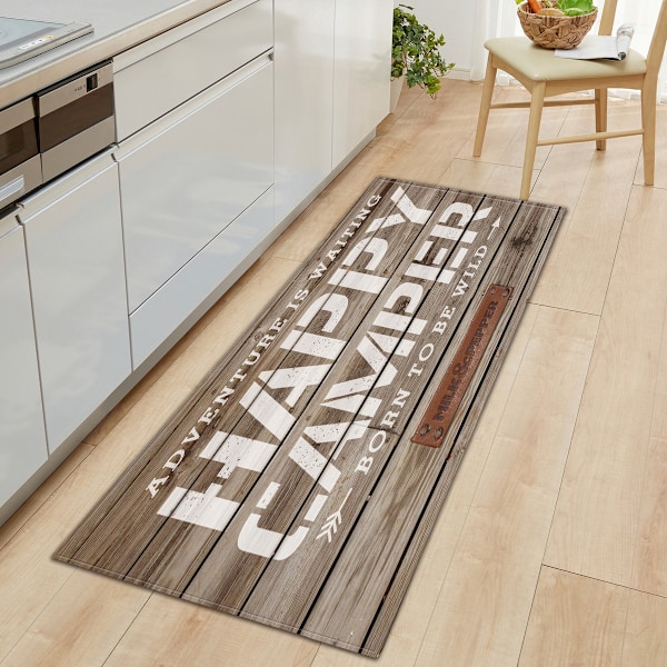 En bit 40×120cm träkorn ytterdörrmatta kök sug str