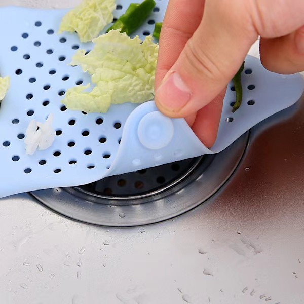 Silikone afløbsdæksel / filter til vask, badekar, bruser Green