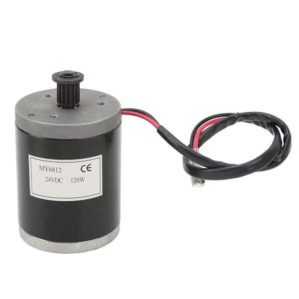 Børstet DC-motor 120W Sterk Aluminiumslegering Lav Støy Ren Kobberspole 24VDC Motor Med Beltekontroll For Sykkel