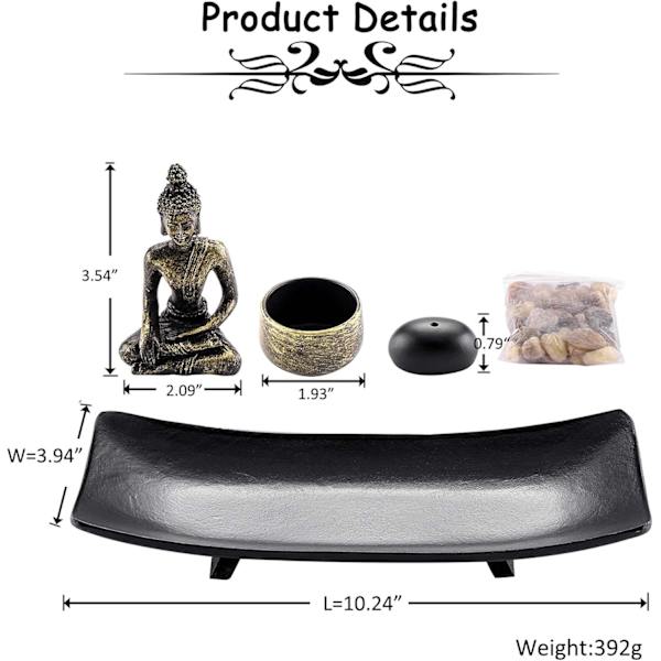 Zen-kynttilänjalka istuva Buddha jooga mietiskely suitsukepidike
