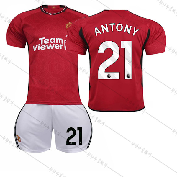 23-24 Manchester Unitedin kotipaita Red Devils -jalkapalloasusetti nro 10 Rashford 21 Anthony 25 Sancho 7 Mount 2324 Red Devils Home No. 21 #XL