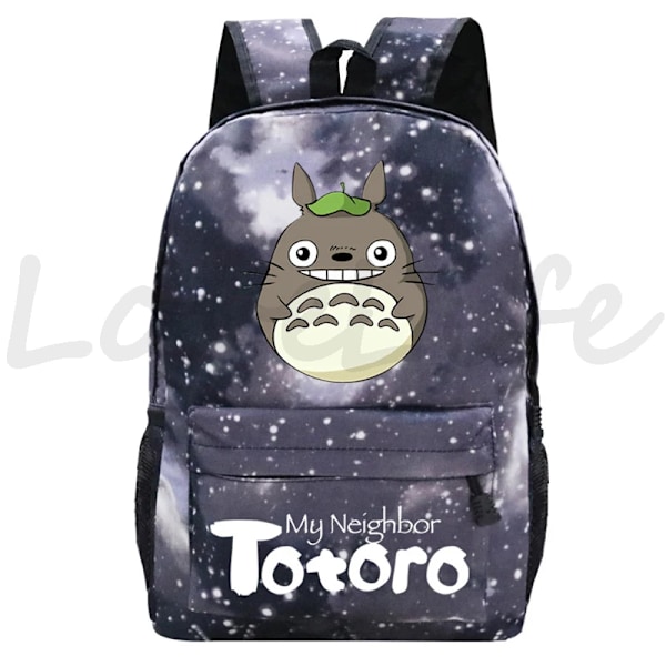 Min Nabo Totoro Rygsæk Anime Rygsæk Studerende Tegneserie Skole Taske yz style 12