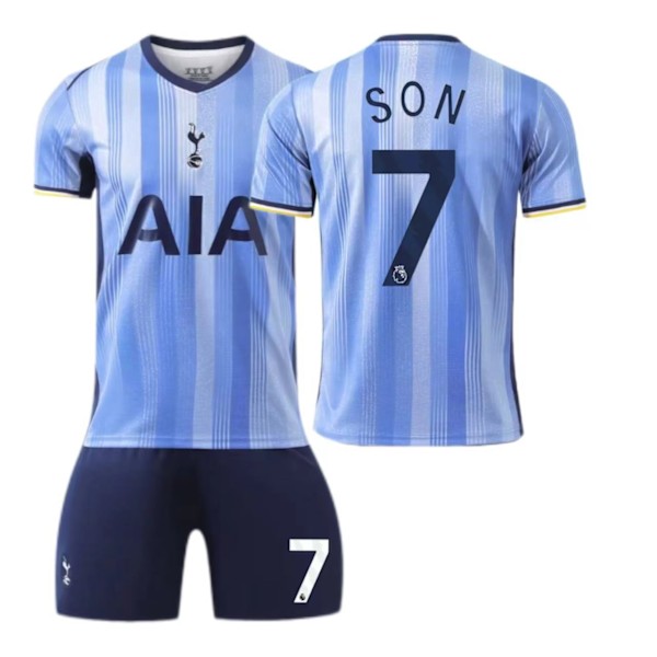 2425 Tottenham Hotspur Away Kit No.7 Son Heung-min Fodboldtrøje Sportswear-No.10 + Strømper XXXL(200-210cm)