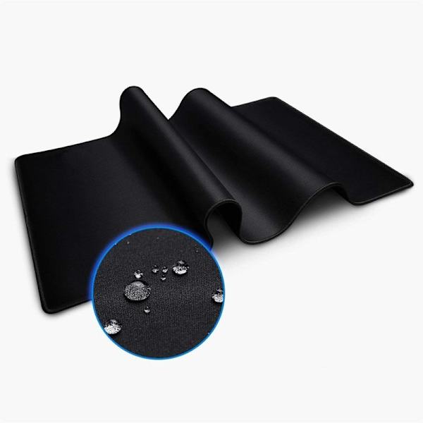 Gaming Mousepad Stor - 90x40cm - Sort Black Svart