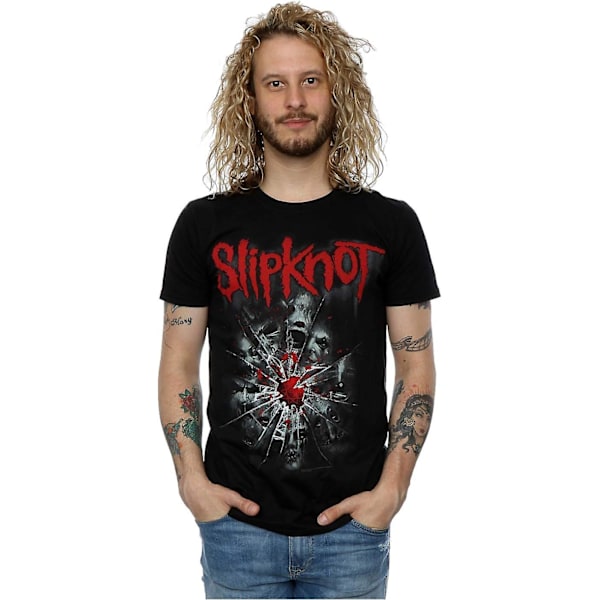 Slipknot Herre Shattered Glass T-skjorte Svart Black S